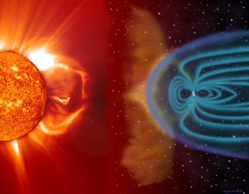 l’influence du Soleil sur l’humain et notamment des explosions solaires Magnetosphere1