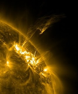 l’influence du Soleil sur l’humain et notamment des explosions solaires Sdo70311